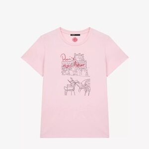 Maje Love Graphic Print Tee